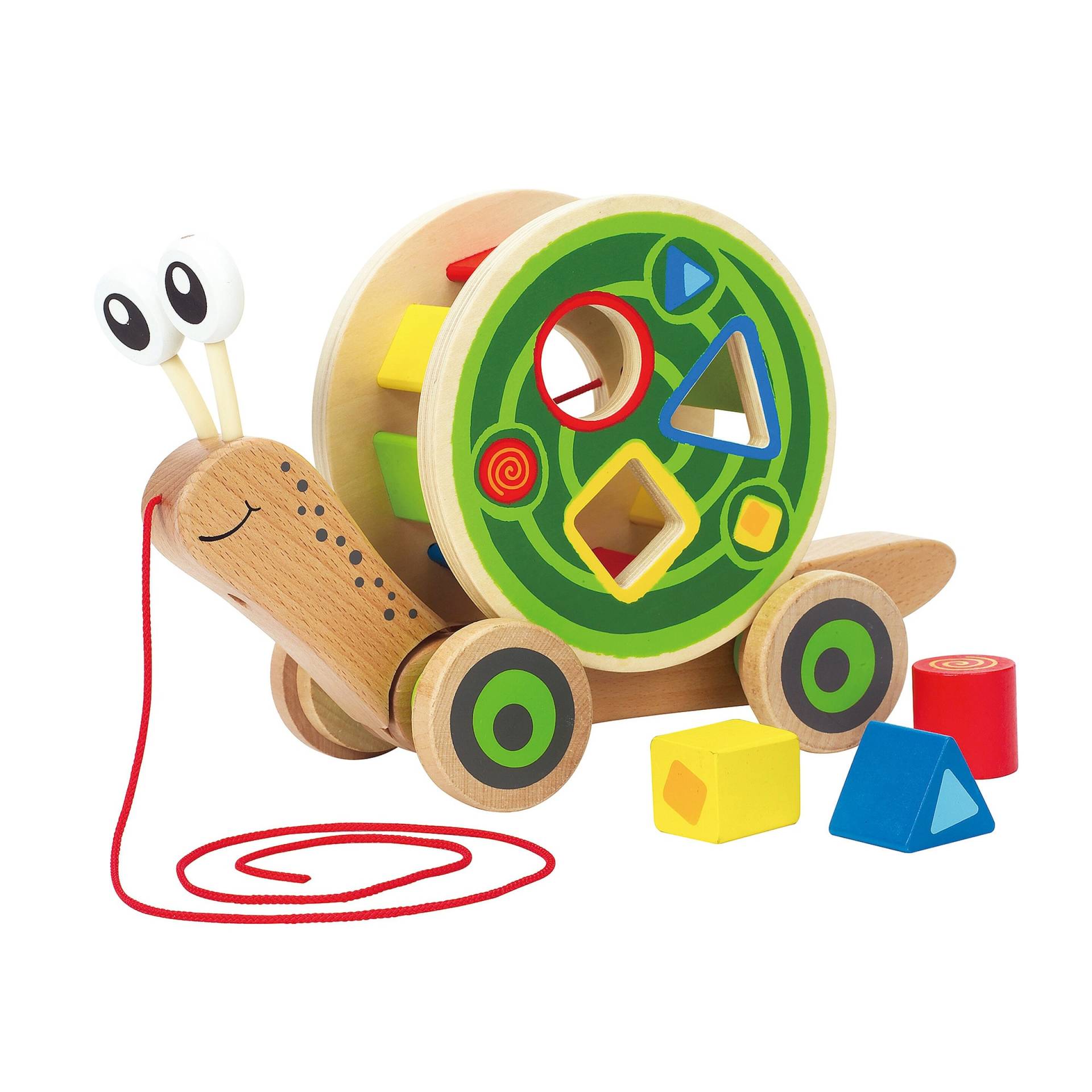 Hape Nachziehspielzeug Schnecke aus Holz von Hape