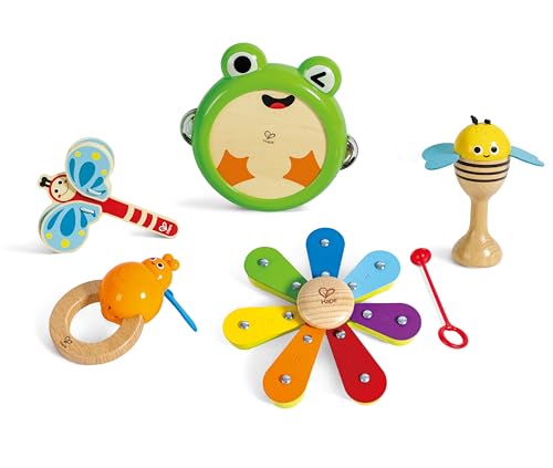 Hape Nature Band Rhythm Kit, Musikinstrument-Set für Kinder, ab 24 Monaten von Hape