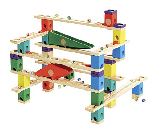 Hape Quadrilla Vertigo, Kugelbahn, Murmelbahn, Konstruktionsspielzeug, aus Holz, ab 4 Jahren von Hape