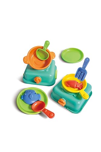 Hape Sandküche - Spielset zum Kochen, Strandspielzeug, Sandspielzeug, ab 18 Monaten von Hape