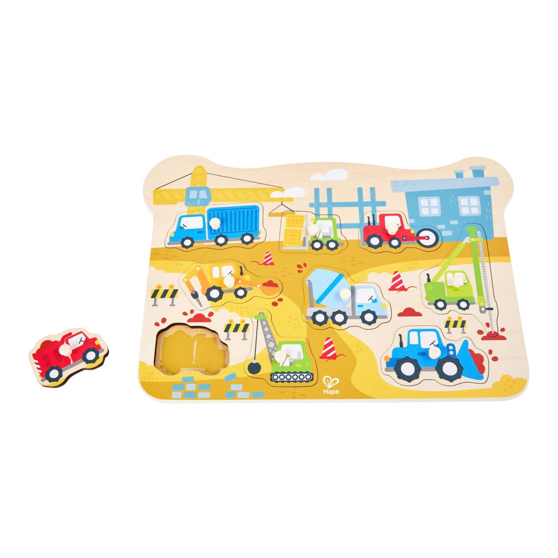 Hape Steckpuzzle Bau Hape Steckpuzzle Bau von Hape