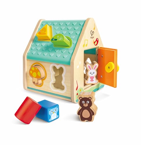 Hape Tierchen-Formsortierer, Lernspielzeug, kreativer Spielspaß für Kinder, Farb- und Formensortierer, ab 24 Monaten von Hape