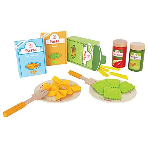 Pasta-Set von Hape | Pasta-Koch-Fantasiespiel-Set aus Holz, Papier und Filz von Hape