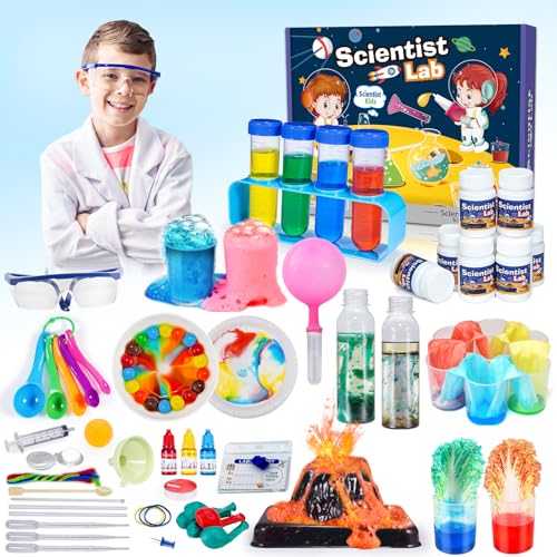 Hapikids 80+ Experimente für Kinder ab 5 6 7 8 9 10, Spielzeug ab 6 Jahre Jungen STEM Wissenschaft Experimentierkasten Kinder Spielzeug Spiele ab 5 Jahren Geschenk Junge 6-12 Jahre für Kinder von Hapikids