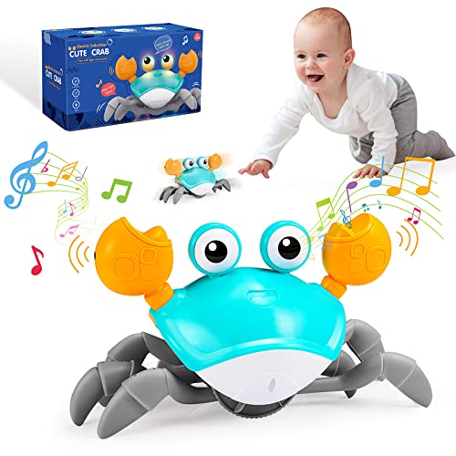 Hapikids Krabbe Baby Spielzeug 1 2 3 Jahr,Spielzeug ab 6 7 8 9 10 Monate Spielzeug Junge Mädchen Krabbelspielzeug Baby Geschenke Für Kinder Kinderspielzeug ab 1-3 Jahre Junge Mädchen Tummy Time Toys von Hapikids