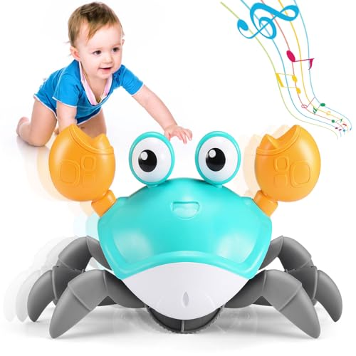 Hapikids Krabbelspielzeug Baby Spielzeug ab 6 7 8 9 10 Monate,Krabbe Baby Spielzeug 1 2 3 Jahr Junge Mädchen Kinderspielzeug ab 1-3 Jahre Junge Mädchen Geschenke Für Kinder Tummy Time Toys von Hapikids