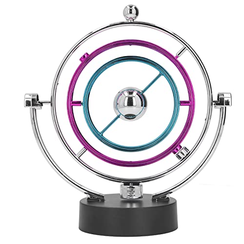 Elektronische Perpetuum Motion Skulptur, Planet Electronic Perpetuum Motion Swing Balance Balls Simulation Annularity Sphere Orbits Modell Rotierende Balance Bälle von Hapivida