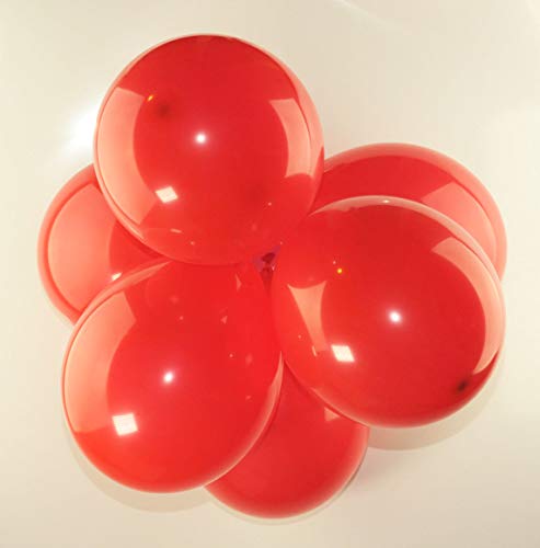 25,4 cm Latexballons, 20 Stück (dunkelrot) von Happium