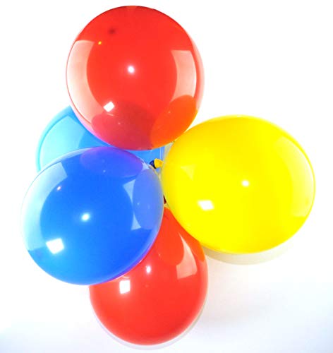 Happium Latexballons, 30,5 cm, 20 Stück (blau, rot, gelb) von Happium