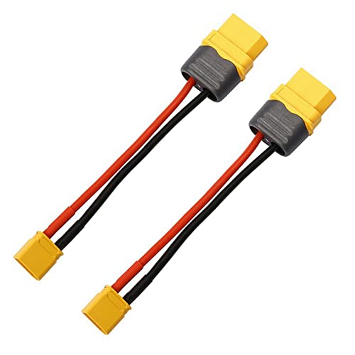 Happlignly 2X RC Batterie Kabel Ansammlung XT60 Bis XT30 T-Stecker Stecker Buchse Stecker Stecker mit 16AWG Silikon Draht 100 mm von Happlignly