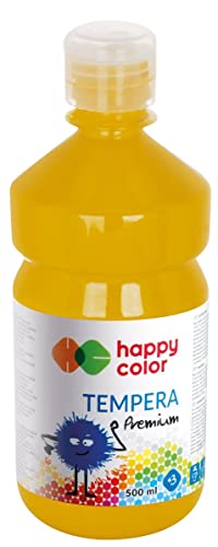 Premium Temperafarbe für Kinder, 500 ml, dunkelgelb, Happy Color von Happy Color