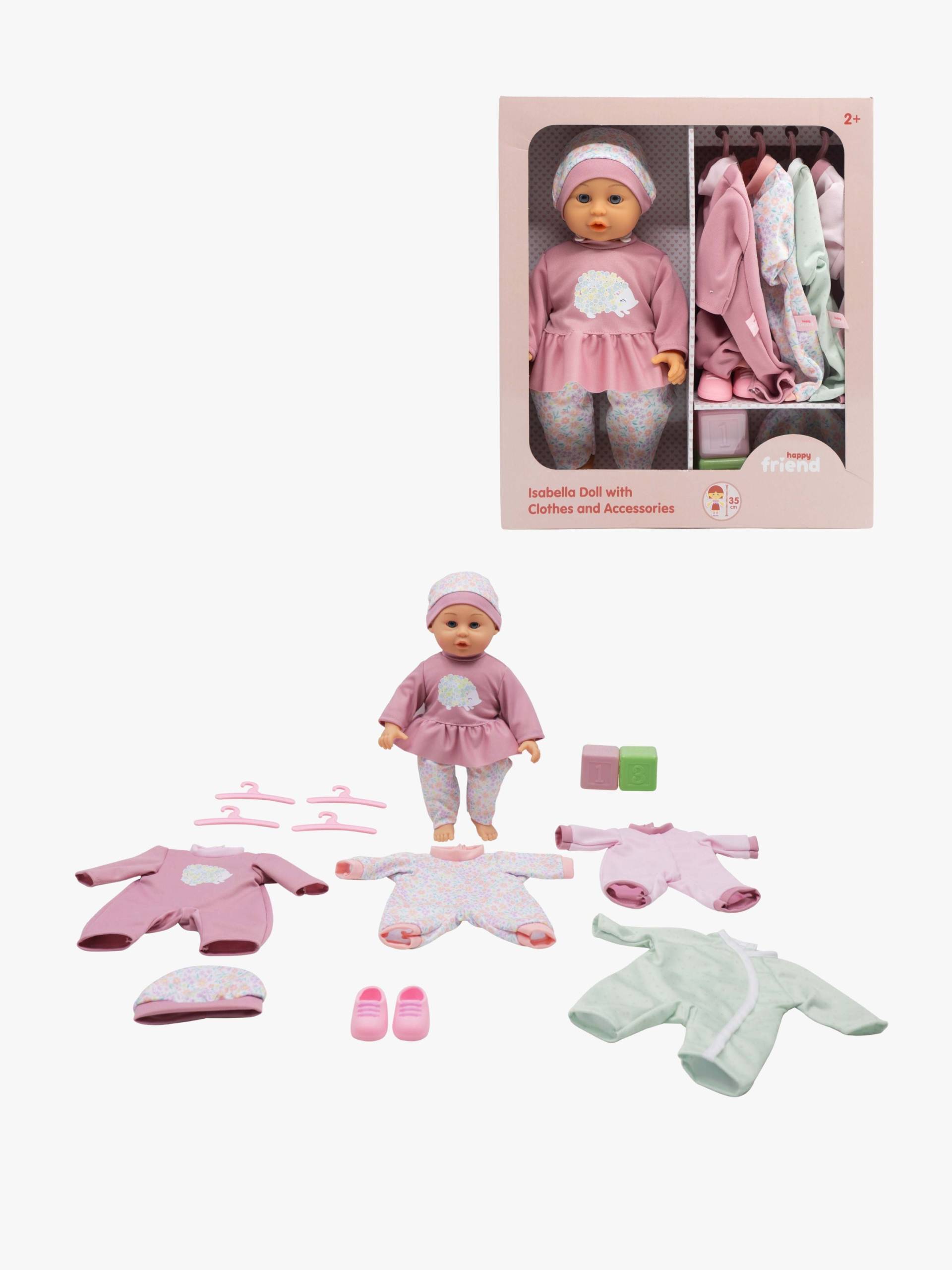 Happy Friend Puppe Mit Kleiderschrank Isabella 35 cm, Kinderkleiderschrank Happy Friend Puppe Mit Kleiderschrank Isabella 35 cm, Kinderkleiderschrank von Happy Friend
