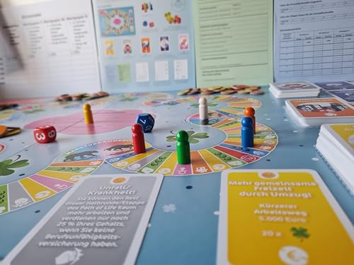 Happy Life Game - Brettspiel für Jugendliche und Erwachsene zur Finanzkompetenz, Langfristiges Sparen, Altersvorsorge, Haushaltsplanung von Happy Life Game