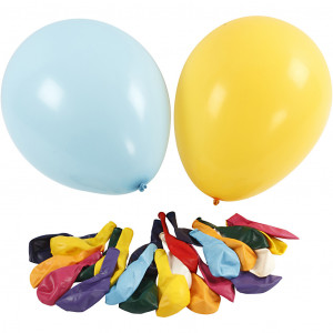 Riesenballons, Sortierte Farben, D 43 cm, 50 Stk/ 1 Pck von Happy Moments