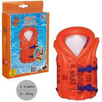 BEMA Aufblasbare Schwimmweste ab 2-6 Jahre 15-30kg orange/blau 30x42cm von Happy People GmbH & Co.KG