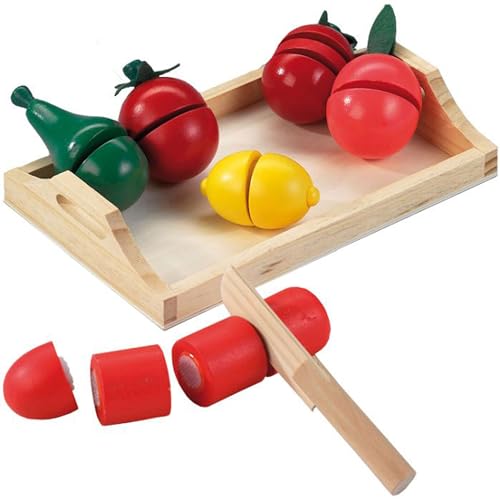 Happy People 45007 Holztablett mit Holzobst u.Gemuese, Multicolor Happy People 45007 Holztablett mit Holzobst u.Gemuese, Multicolor von Happy People