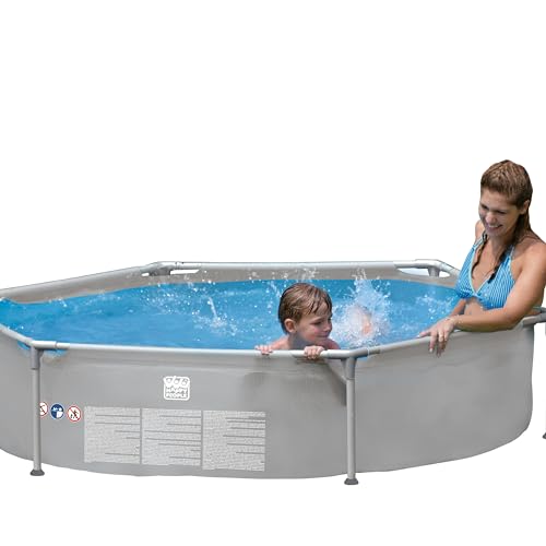 Happy People 77518 240x51 Steel Frame Pool 240x51 cm, rund, grau von Happy People