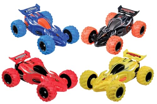 Wriggle Racer, 14 cm, 4-Fach Sortiert, der Körper wackelt beim Fahren, Friktion, Wriggle Racer, 14 cm, 4-Fach Sortiert, der Körper wackelt beim Fahren, Friktion, von Happy People