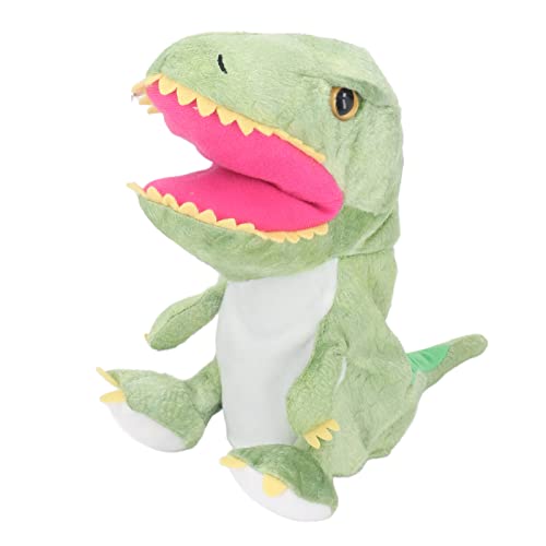 HappyFit 11,8 Zoll Plüsch-Dinosaurier-Handspielzeug, beweglicher Mund, weiches Dinosaurier-Tier-Handspielzeug für Kinder und Erwachsene (Grün) von HappyFit