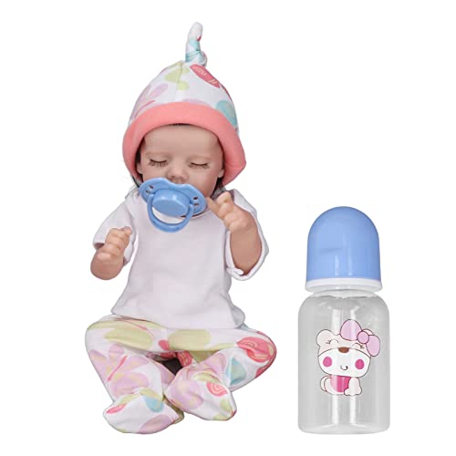 HappyFit 12-Zoll-Silikon-Reborn-Babypuppe, lebensechte künstliche Neugeborene, Mädchenpuppe für Kinder ab 3 Jahren von HappyFit