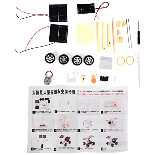 HappyFit DIY Solarenergie-Wissenschaftsauto-pädagogischer Elektromotor-Zusammenbau, wissenschaftliches Experiment-Solarenergie-Auto-Kit von HappyFit