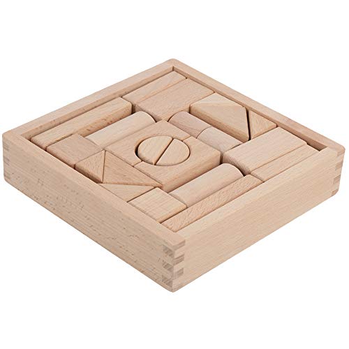 HappyFit Geometrische Form Bausteine ​​Spielzeug Holzkiste Kinder Kind Lernspielzeug von HappyFit