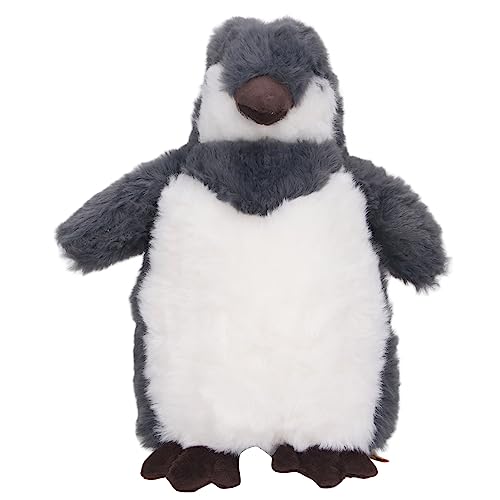 HappyFit Pinguin-Plüsch, niedliches, weiches, Flauschiges Stofftier-Plüschpuppenspielzeug für Kindergeburtstag, 24,9 cm (Grau) von HappyFit