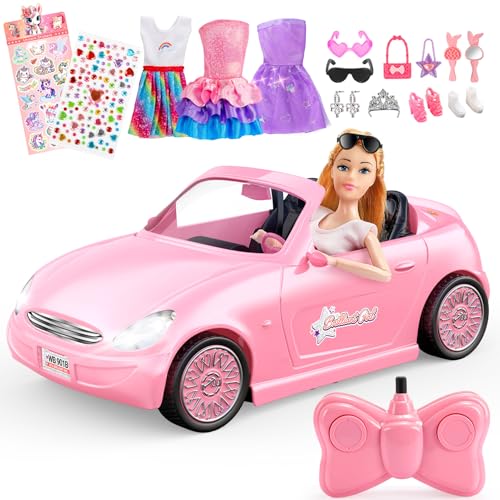 HappyGoLucky Ferngesteuertes Auto für Mädchen ab 3 4 5 6 7 8 Jahre – RC Spielzeug mit Puppen & 3 Outfits, 12 Zubehörteilen + Einhorn & Herz Aufkleber zum DIY Mädchen 3-12 Jahre HappyGoLucky Ferngesteuertes Auto für Mädchen ab 3 4 5 6 7 8 Jahre – RC Spielzeug mit Puppen & 3 Outfits, 12 Zubehörteilen + Einhorn & Herz Aufkleber zum DIY Mädchen 3-12 Jahre von HappyGoLucky
