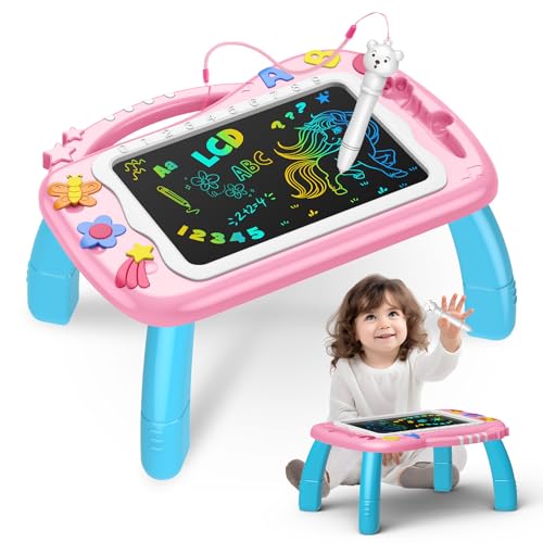 HappyGoLucky Spielzeug ab 2 3 4 5 Jahre Junge Mädchen, LCD Schreibtafel Kinder Maltafel Zaubertafel Spiele ab 2 3 4 5 Jahre Kinderspielzeug ab 2 3 Jahre Geschenk Mädchen 2-6 Jahre Junge von HappyGoLucky