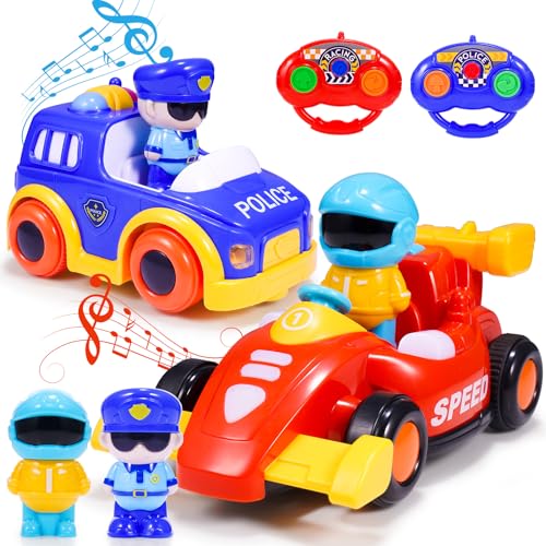 Happygolucky Ferngesteuertes Auto Ab 2-4 Jahre, Renn-Polizei Auto Spielzeug Ab 2 3 4 Jahre Junge Mädchen Kinderspielzeug Ab 2-4 Jahre Geschenk Junge Mädchen 2-4 Jahre Spielzeug Mädchen Junge 2-4 Jahre von HappyGoLucky