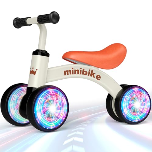 Kinder Laufrad ab 1 Jahr mit Weicher Sitz - Beleuchtung Balance Bike Trainer für 12-24 Monate Kinderspielzeug, Baby Spielzeug Lauflernrad Geschenke für 1 Jahre Geburtstag Kinder Laufrad ab 1 Jahr mit Weicher Sitz - Beleuchtung Balance Bike Trainer für 12-24 Monate Kinderspielzeug, Baby Spielzeug Lauflernrad Geschenke für 1 Jahre Geburtstag von HappyGoLucky