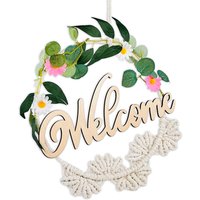 Dekorativer Türkranz "Welcome" zum Aufhängen, Ø 28cm von Happygoods GmbH