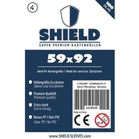 Shield Sleeves 1018426 - Shield 4, 100 Super Premium Kartenhüllen für Kartengröße 59 x 92 mm, Spielkarten-Schutzhüllen von Happyshops