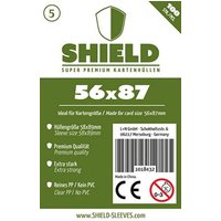 Shield Sleeves 1018432 - Shield 5, 100 Super Premium Kartenhüllen für Kartengröße 56 x 87 mm, Spielkarten-Schutzhüllen von Happyshops