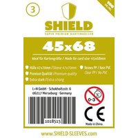 Shield Sleeves 1018515 - Shield 3, 100 Super Premium Kartenhüllen für Kartengröße 45 x 68 mm, Spielkarten-Schutzhüllen von Happyshops