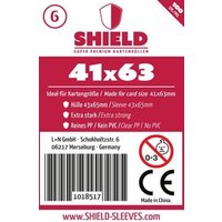 Shield Sleeves 1018517 - Shield 6, 100 Super Premium Kartenhüllen für Kartengröße 41 x 63 mm, Spielkarten-Schutzhüllen von Happyshops