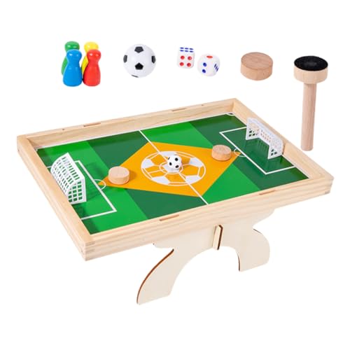 Happyyami 1 Satz Desktop-Fußball-Spiel Fußbälle Kickertisch für Erwachsene Brettspieltisch Two Player Games interaktive Spiele Schachspiele für bequemes Schachspielzeug hölzern von Happyyami