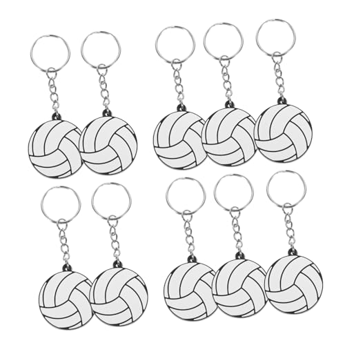 Happyyami 10St Sport-Schlüsselanhänger Schlüsselanhänger zum Thema Sport Ornament Schlüsselringe Schlüsselanhänger mit tragbaren Bällen Schlüsselanhänger für Taschen Fußball Geschenk Zubehör von Happyyami