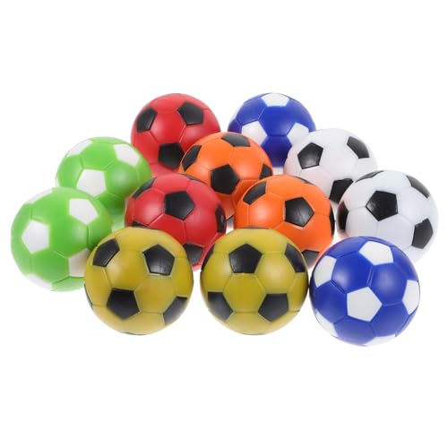 Happyyami 12 Stück Fußball Maschinenball Desktop Fußball Zubehör Tischfußball Zubehör Tischspielbälle Fußballbälle Tischfußball Tischfußballspiele Fußball Ersatz Die Hüften von Happyyami