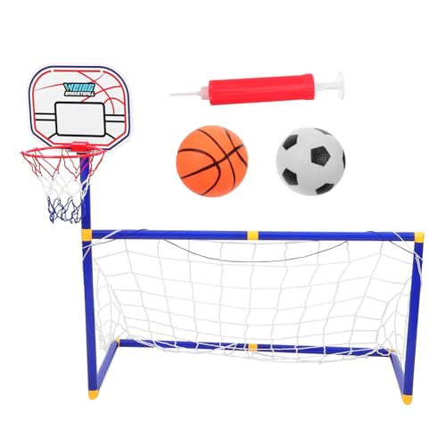 Happyyami 2-In-1-Mini-Fußballtor-Set Und Mini-Basketballkorb Fußballtor -Trainingsspiel Spielzeug Tragbare Fußballnetze Und Ball Handpumpe Für Kindersportspiele Im Hinterhof von Happyyami