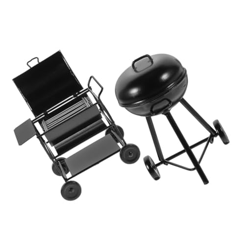 Happyyami 2 Stück Miniaturgrill aus Realistisch Gestaltetes Puppenhaus BBQ Modell Tragbarer Detailgetreuer Outdoor Grill Vielseitiges Küchen und Dekozubehör für Kreative Puppenszenen Happyyami 2 Stück Miniaturgrill aus Realistisch Gestaltetes Puppenhaus BBQ Modell Tragbarer Detailgetreuer Outdoor Grill Vielseitiges Küchen und Dekozubehör für Kreative Puppenszenen von Happyyami
