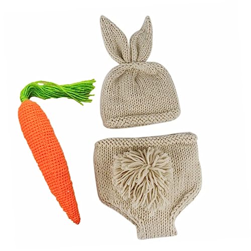 Happyyami 3 Stück Kinderfotografie -Kleidung Set neugeborene fotografie Hase Hut für kleines Mädchen Säuglingsanzug neugeborenen fotografie anzug Fotografie Kostüm für Kleinkinder Garn Happyyami 3 Stück Kinderfotografie -Kleidung Set neugeborene fotografie Hase Hut für kleines Mädchen Säuglingsanzug neugeborenen fotografie anzug Fotografie Kostüm für Kleinkinder Garn von Happyyami