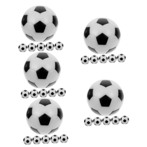 Happyyami 30 STK Tischfussball Fußbälle Tischfußballball Mini-Fußballtisch Tischfußball Tischfußball Sport Fußballtisch Zubehör Tischfußball Zubehör Kleiner Fußball Mini Tischfußball Weiß von Happyyami