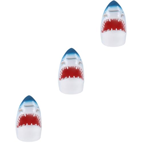 Happyyami 3st Hai-ornamente Fischmaske Hühnermaske Hai-kostüm Aufblasbares Kinderkostüm Vogel Maske Puzzle-maske Sah Schweinemaske Ratte Tiermasken Figur Taube Marshmallow-maske Blue Harz von Happyyami