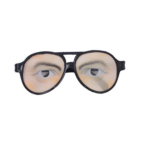 Happyyami Brille Mit Augen Darauf Neuheitsbrille Halloween-brille Männliches Geschenk Streichbrille Witzbrille Kreative Brille Verkleidung Brille Rollenspiel Doofe Kind Einzigartig Bilden von Happyyami