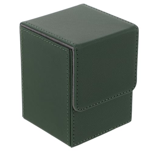 Happyyami Für Karten Sammelkartenordner Kartenhalter Cube-aufbewahrungseinheit Hüllen Für Kartendecks Sammelkartenbehälter Verschleißfestes Flanell Green von Happyyami