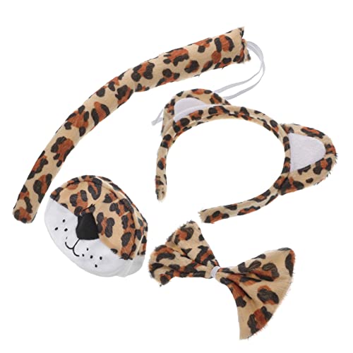 Happyyami Kostüm Set Mit Leoparden Stirnband Und Passenden Ohren Für Frauen Teiliges Set Für Karneval Mottoparty Und Cosplay Für Geburtstagsfeiern Und Besondere Anlässe von Happyyami