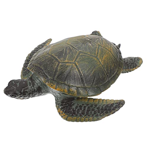 Happyyami Schildkröten-Modell Meerestiere Meerestiermodell Schildkröten-simulationsmodell Wildtiermodell Schreibtischaufsatz Weihnachtsdekoration Aquarium Plastik Figur Modellieren Kind von Happyyami