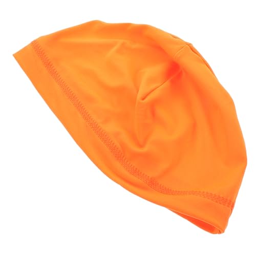 Happyyami Winddichte Radmütze Kühlkappe Fahrradmütze Badekappen Schnell Trocknende Sportmütze Winddichte Fahrradkappe Kindermützen Jungen Gefütterter Hut Laufende Kappe Polyester Orange von Happyyami