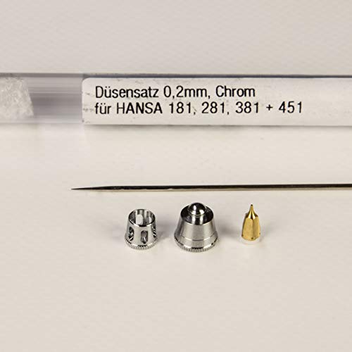 Harder & Steenbeck Düsensatz 0,2mm 218854 Chrom Fuer Hansa von Harder & Steenbeck